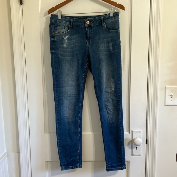 Denim - women’s navy blue jeans size 14, regular by mint velvet